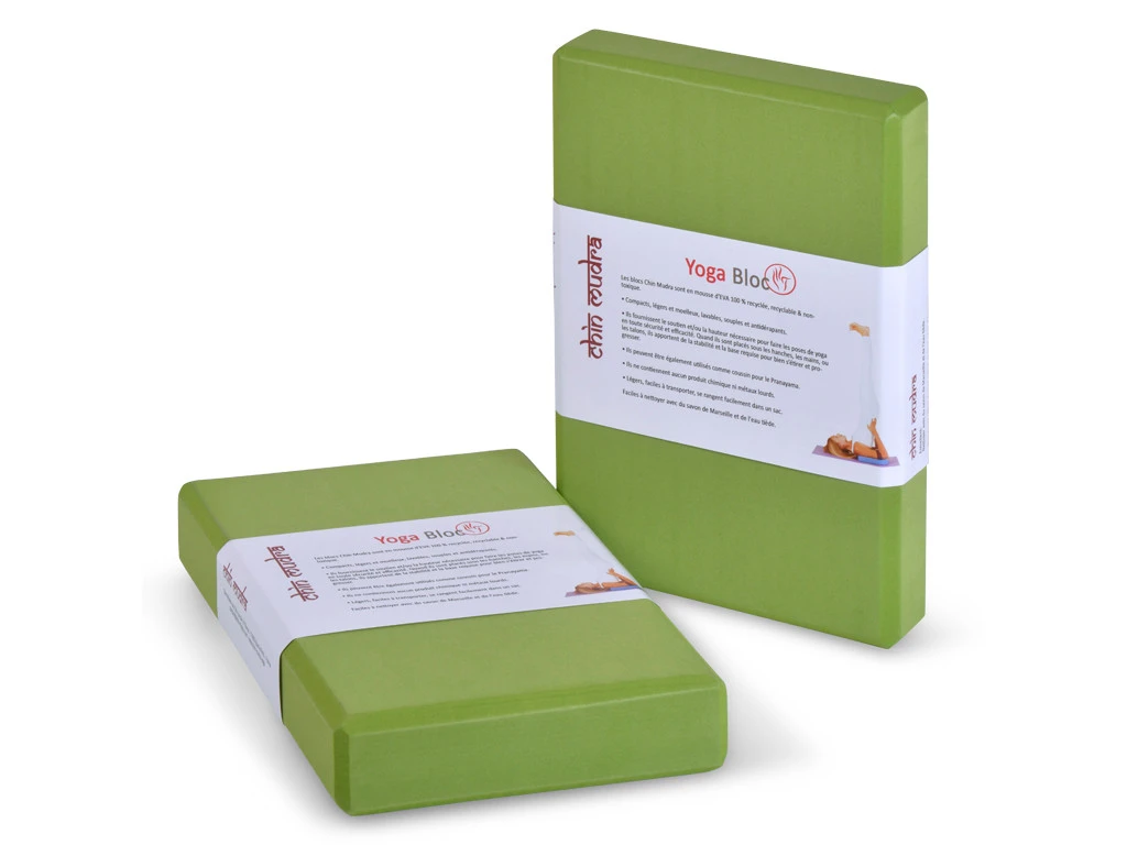 Bloc De Yoga Eva Non Toxique - 30cm X 20cm X 5cm Vert 1 Bloc 4 Bloc De Yoga Eva Non Toxique - 30cm X 20cm X 5cm Vert 1 Bloc – Image 2