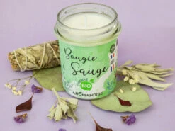 Bougie Sauge Bio 150g -Magasin De Vetements bougie sauge bio 16709495956398aadbe6646