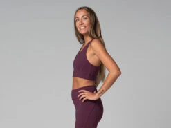 Brassiere De Yoga Glamour - Bio Prune Prune XS - 36 -Magasin De Vetements brassiere de yoga glamour bio 16352413446177cd8000c7a