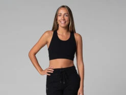 Brassiere De Yoga Glamour - Bio Noir Noir XS - 36