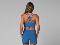 Brassiere De Yoga Glamour - Bio Bleu Bleu XS - 36 -Magasin De Vetements brassiere de yoga glamour bio 16352420396177d037a2c97