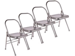 Chaise De Yoga Standard 1 Barre Grise Lot De 4