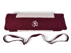 Coffret Tapis De Méditation Complet Prune/Ecru Orion -Magasin De Vetements coffret tapis de meditation complet prune ecru 17008279666560933ee4a18