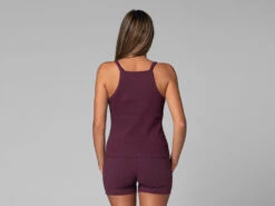 Débardeur Femme Côtelé Prune Prune XS - 36 -Magasin De Vetements debardeur femme cotele 16358423396180f92360748