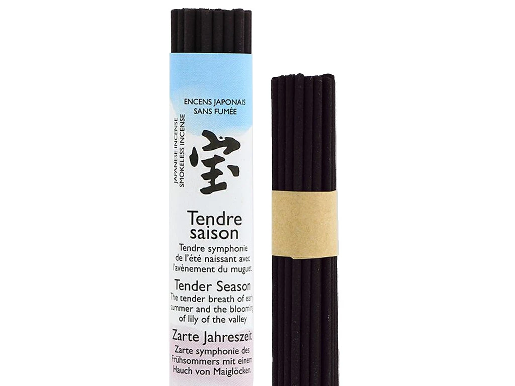 Encens Japonais ''sans Fumée'' Tendre Saison 35 Bâtonnets X 30 Min 3 Encens Japonais ''sans Fumée'' Tendre Saison 35 Bâtonnets X 30 Min