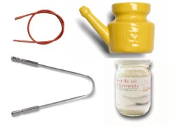 Kit Lota Jala Neti Complet Porcelaine Jaune Safran 400 Ml