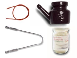 Kit Lota Jala Neti Complet Porcelaine Prune 400 Ml