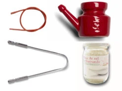 Kit Lota Jala Neti Complet Porcelaine Red Chili Pepper 400 Ml