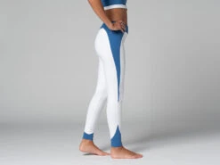Legging De Yoga Bi-colore - Bio Blanc Blanc XS - 36