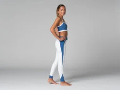 Legging De Yoga Bi-colore - Bio Blanc Blanc XS - 36 -Magasin De Vetements legging de yoga bi colore bio 163584975361811619b6bf4
