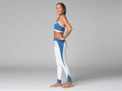 Legging De Yoga Bi-colore - Bio Blanc Blanc XS - 36 -Magasin De Vetements legging de yoga bi colore bio 1635849762618116220783a