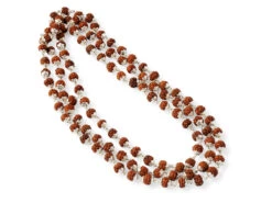 Mala 108 Perles - Argent Massif & Rudraksha 6mm Mala 108