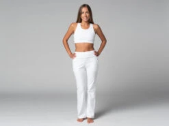 Pantalon De Yoga Femme Confort - Bio Blanc Blanc XS - 36 -Magasin De Vetements pantalon de yoga femme confort bio 1635848426618110ea14fd6