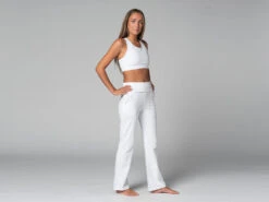 Pantalon De Yoga Femme Confort - Bio Blanc Blanc XS - 36 -Magasin De Vetements pantalon de yoga femme confort bio 1635848430618110ee947d8