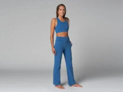 Pantalon De Yoga Femme Confort - Bio Bleu Bleu XS - 36 -Magasin De Vetements pantalon de yoga femme confort bio 1635848519618111478882f