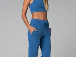 Pantalon De Yoga Femme Jogg - Bio Bleu Bleu XS - 36 -Magasin De Vetements pantalon de yoga femme jogg bio 163584801661810f50d6d92