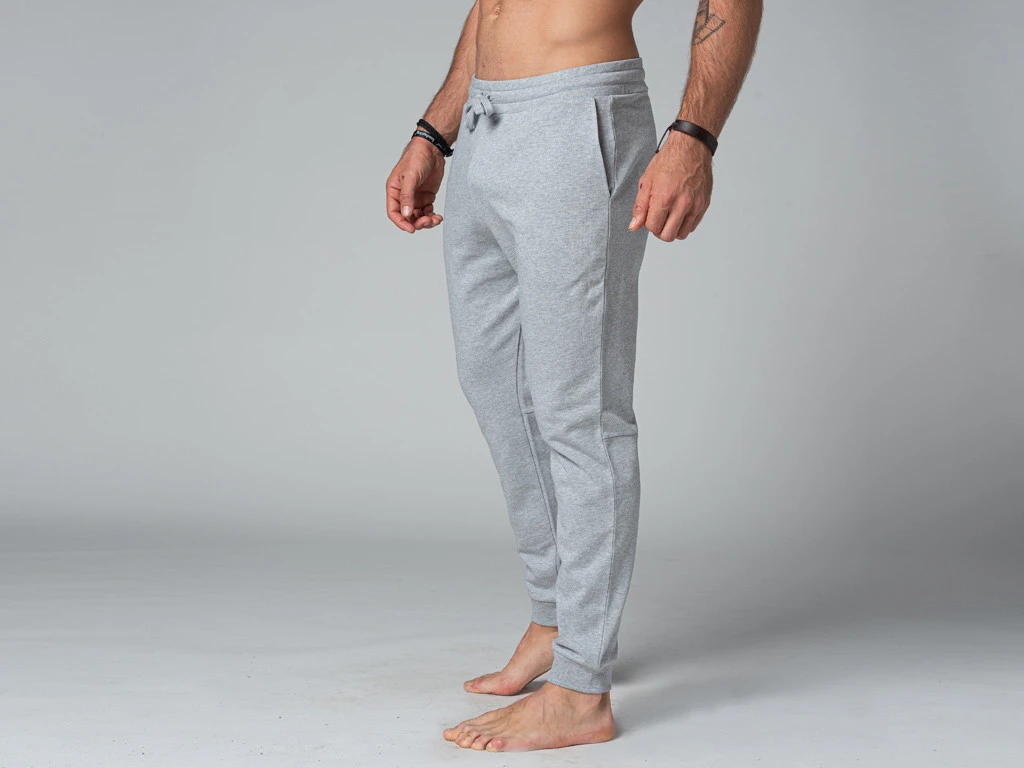 Pantalon De Yoga Homme Jogger - Bio Gris Gris S - 38/40 6 Pantalon De Yoga Homme Jogger - Bio Gris Gris S - 38/40 – Image 4