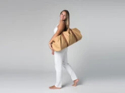 Sac à Tapis De Yoga Navy Bag - Coton Sable 70cm X 30 Cm -Magasin De Vetements sac a tapis de yoga navy bag coton sable 15718454095db07521f35a8