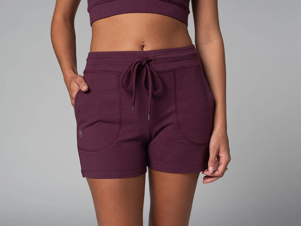 Short De Yoga Cool - Bio Prune Prune XS - 36 8 Short De Yoga Cool - Bio Prune Prune XS - 36 – Image 6