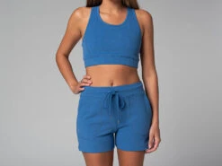 Short De Yoga Cool - Bio Bleu Bleu XS - 36 -Magasin De Vetements short de yoga cool bio 16358464126181090c394ac