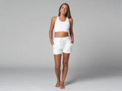 Short De Yoga Cool - Bio Blanc Blanc XS - 36 -Magasin De Vetements short de yoga cool bio 163584667061810a0e71a47