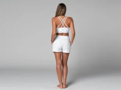 Short De Yoga Cool - Bio Blanc Blanc XS - 36 -Magasin De Vetements short de yoga cool bio 163584668061810a18f3164