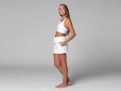 Short De Yoga Cool - Bio Blanc Blanc XS - 36 -Magasin De Vetements short de yoga cool bio 163584668561810a1da149a