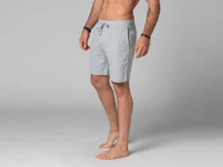 Short De Yoga Homme - Coton Bio Gris Gris S - 38/40 -Magasin De Vetements short de yoga homme coton bio 1635436190617ac69e43589