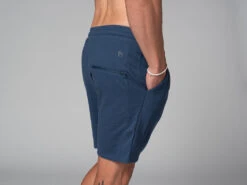 Short De Yoga Homme - Coton Bio Bleu Bleu S - 38/40 -Magasin De Vetements short de yoga homme coton bio 1635436662617ac876eef8d