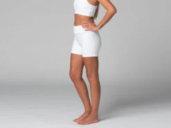 Short De Yoga Slim - Bio Blanc Blanc XS - 36 -Magasin De Vetements short de yoga slim bio 163584568861810638d08f8