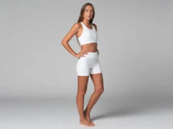 Short De Yoga Slim - Bio Blanc Blanc XS - 36 -Magasin De Vetements short de yoga slim bio 16358457106181064e87aaf