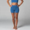 Short De Yoga Slim - Bio Bleu Bleu XS - 36 -Magasin De Vetements short de yoga slim bio 163584575261810678bd4ed