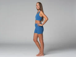 Short De Yoga Slim - Bio Bleu Bleu XS - 36 -Magasin De Vetements short de yoga slim bio 1635845801618106a9023ea