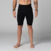 Short Homme Style Cycliste - Coton Bio Noir Noir S - 38/40