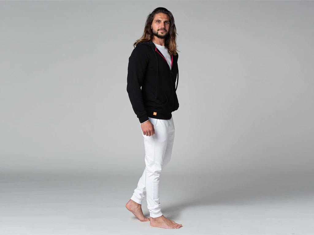 Sweat A Capuche Homme 100% Bio Noir Noir S - 38/40 11 Sweat A Capuche Homme 100% Bio Noir Noir S - 38/40 â Image 9