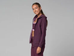 Sweat Capuche Femme - Bio Prune Prune XS - 36 -Magasin De Vetements sweat capuche femme bio 16358430606180fbf447584