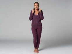 Sweat Capuche Femme - Bio Prune Prune XS - 36 -Magasin De Vetements sweat capuche femme bio 16358430656180fbf97cb91