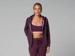 Sweat Capuche Femme - Bio Prune Prune XS - 36 -Magasin De Vetements sweat capuche femme bio 16358430716180fbff69e97