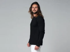 T-Shirt Tapan Manches Longues 100% Bio Noir Noir S - 38/40 -Magasin De Vetements t shirt tapan manches longues 100 bio 163534571961796537d020a