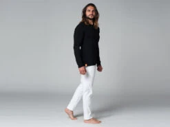 T-Shirt Tapan Manches Longues 100% Bio Noir Noir S - 38/40 -Magasin De Vetements t shirt tapan manches longues 100 bio 16353457396179654b8eb5d