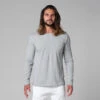 T-Shirt Tapan Manches Longues 100% Bio Gris Gris S - 38/40 -Magasin De Vetements t shirt tapan manches longues 100 bio 163534600661796656b6f5c