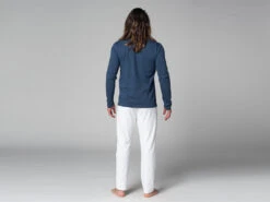 T-Shirt Tapan Manches Longues 100% Bio Bleu Bleu S - 38/40 -Magasin De Vetements t shirt tapan manches longues 100 bio 1635346349617967ad5c27d