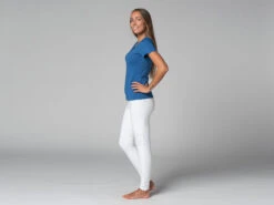 T-Shirt TARA M/C Col Large 100% Bio Bleu Bleu XS - 36 -Magasin De Vetements t shirt tara m c col large 100 bio 16352540246177ff08b0fd6