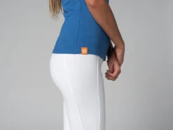 T-Shirt TARA M/C Col Large 100% Bio Bleu Bleu XS - 36 -Magasin De Vetements t shirt tara m c col large 100 bio 16352540286177ff0cd339d