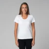 T-Shirt TARA M/C Col Large 100% Bio Blanc Blanc XS - 36 -Magasin De Vetements t shirt tara m c col large 100 bio 16352541386177ff7a38880