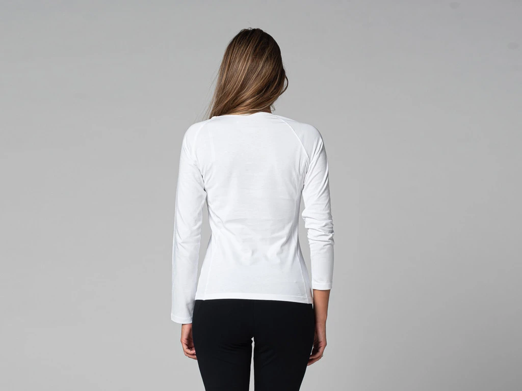 T-Shirt Tara M/L Col Large 100% Bio Blanc Blanc XS - 36 5 T-Shirt Tara M/L Col Large 100% Bio Blanc Blanc XS - 36 â Image 3