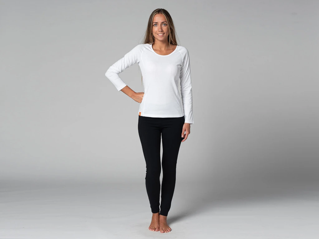 T-Shirt Tara M/L Col Large 100% Bio Blanc Blanc XS - 36 7 T-Shirt Tara M/L Col Large 100% Bio Blanc Blanc XS - 36 â Image 5