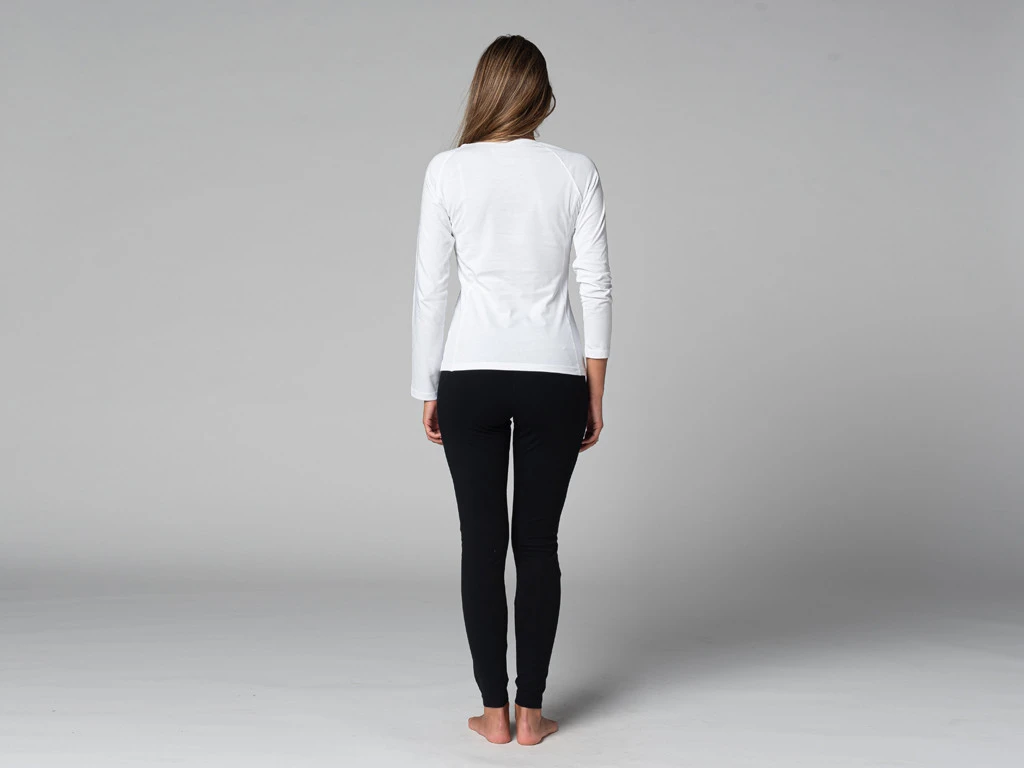 T-Shirt Tara M/L Col Large 100% Bio Blanc Blanc XS - 36 9 T-Shirt Tara M/L Col Large 100% Bio Blanc Blanc XS - 36 â Image 7