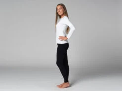 T-Shirt Tara M/L Ras Du Cou Bio Blanc Blanc XS - 36 -Magasin De Vetements t shirt tara m l ras du cou bio 163526146261781c1664f68