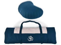 Kit Tapis De Méditation Bleu/Ecru Centaure